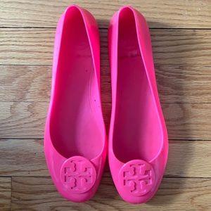 Tory Burch Pink Jelly Ballet Flat